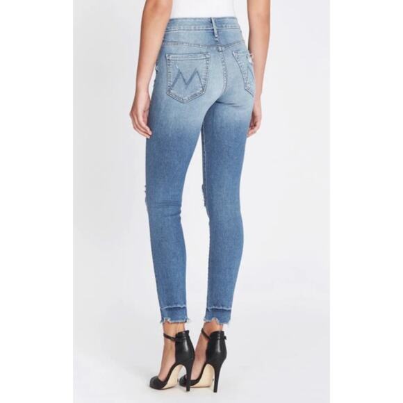 MOTHER High Waisted Looker Ankle Chew Jeans in Push the Envelope Womens Size 26 - Picture 3 of 14